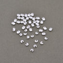 Silver Crimp Cover For Jewelry Makings 