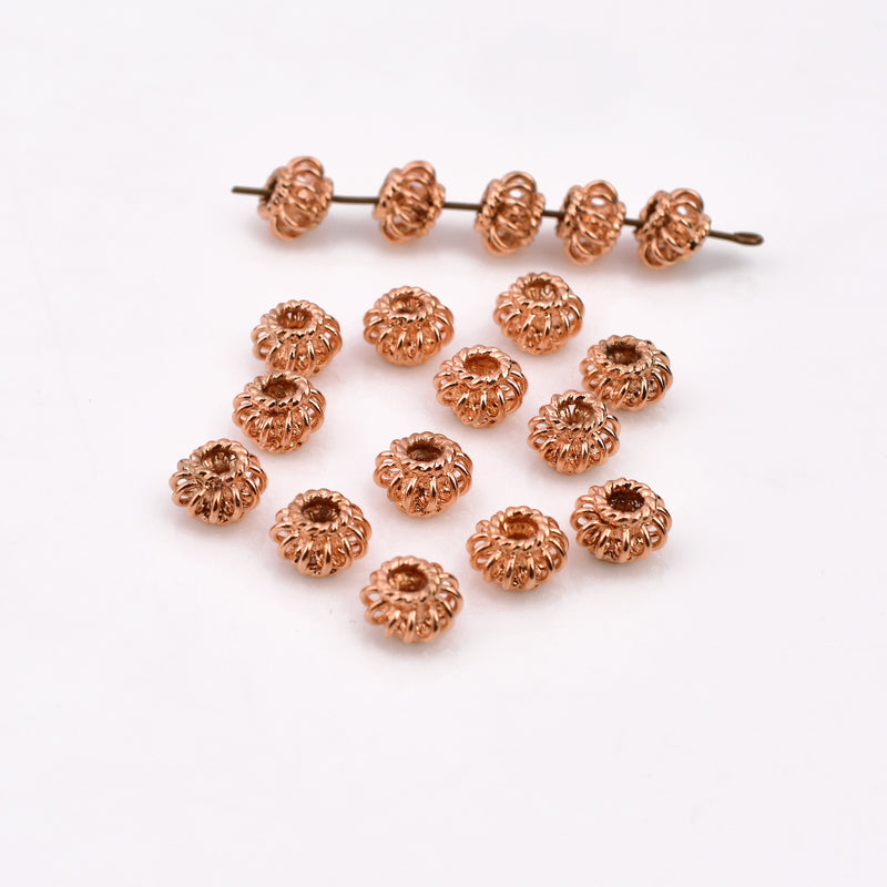 Copper Bali Beads Spacers For Jewelry Makings 