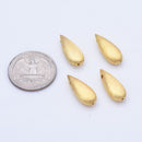 Gold Plated Tear Drop Spacer Beads - 21mm