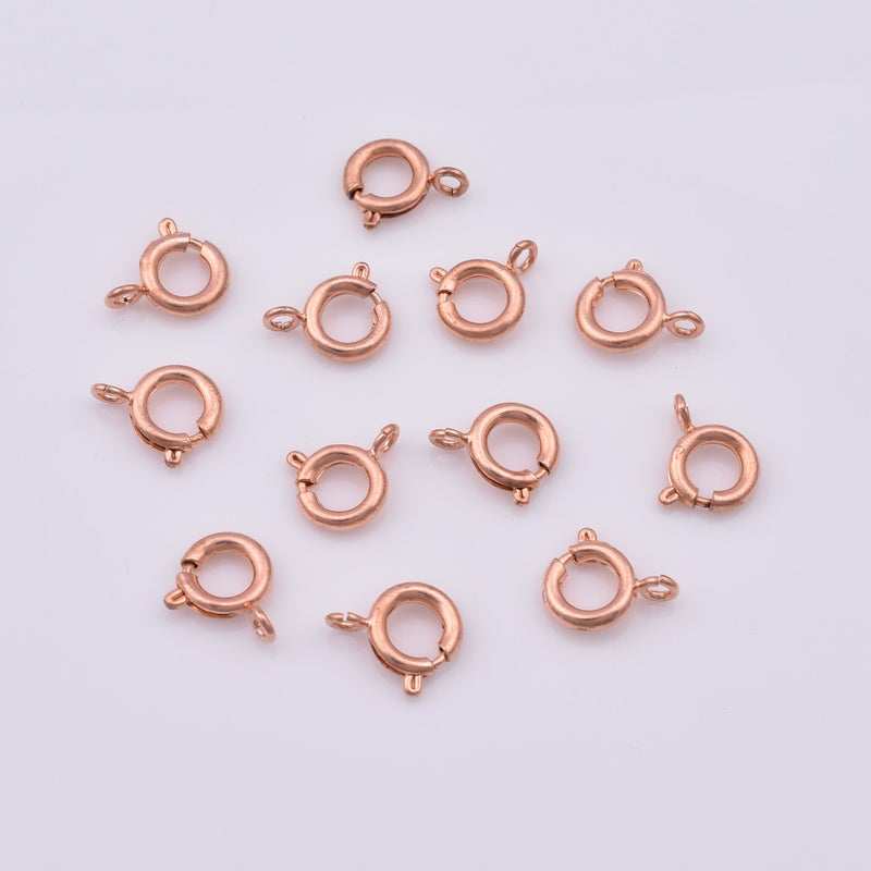 Copper  Spring Round Lobster Clasps For Jewelry Makings 