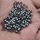 Black Plated Crimp Bead Components -3mm