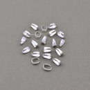 Silver Plated Pinch Pendant Open Bails