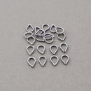 Antique Silver Tear Drop Bail Pendant For DIY Jewelry