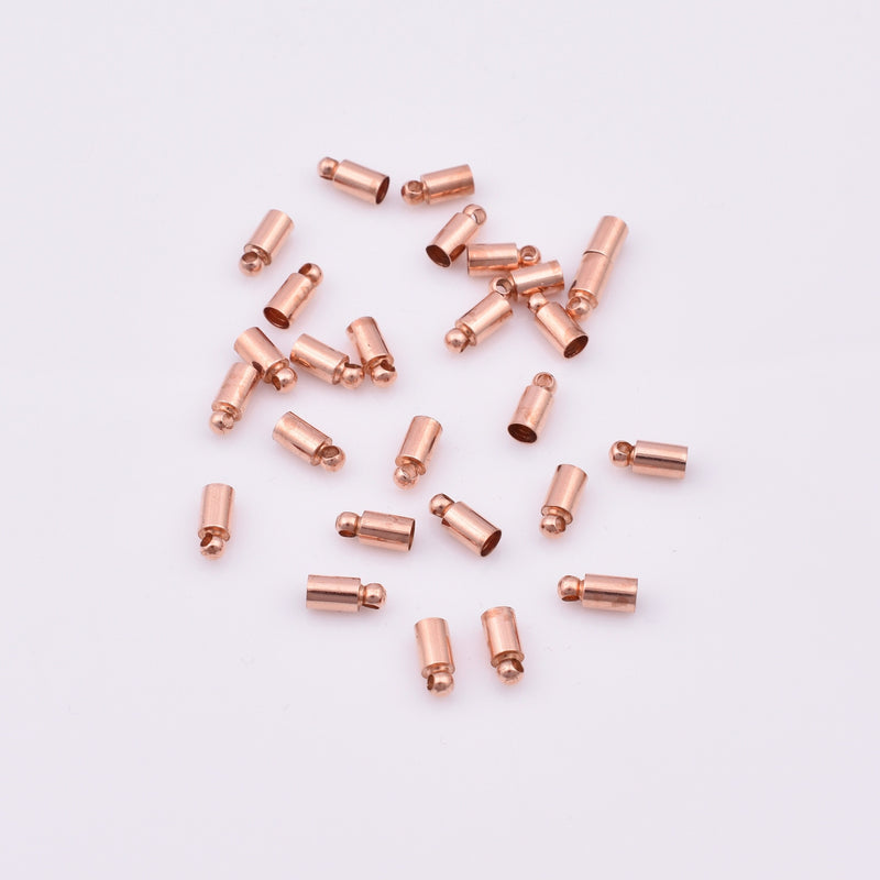 Copper Cord End Caps For Jewelry Makings